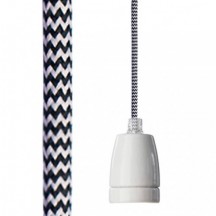 Lampa wisząca - oprawka porcelanowa